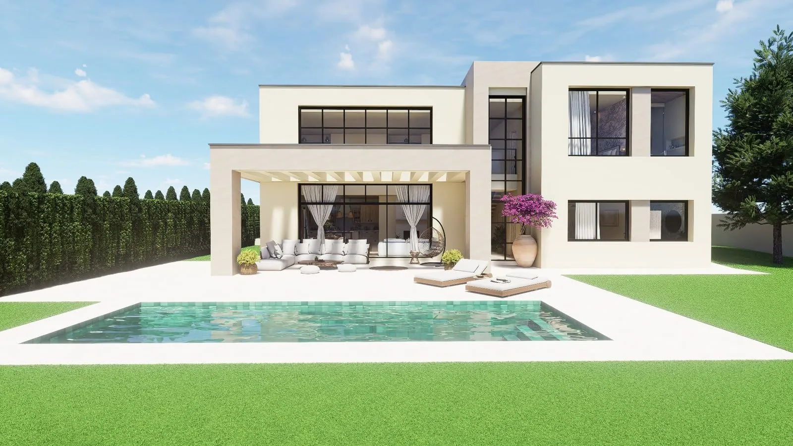 Villa con piscina y jardín en Chiclana de la Frontera — foto 4