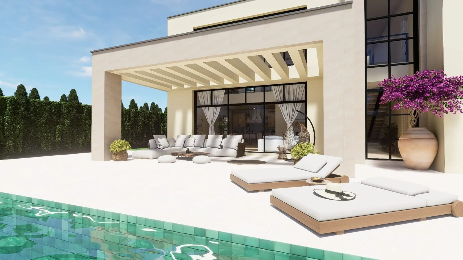 Villa con piscina y jardín en Chiclana de la Frontera — foto 5